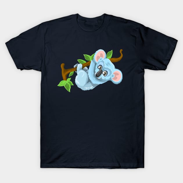 Blue Koala Cartoon T-Shirt by PatrioTEEism